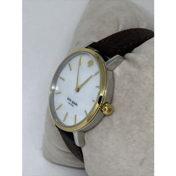 Kate Spade New York Gramercy 0005 Womens Brown Leather Analog Quartz Watch VK139 main image 9